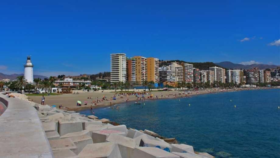 Sr Malagueta Beach Front Wonderful Sea View Malaga Exterior photo